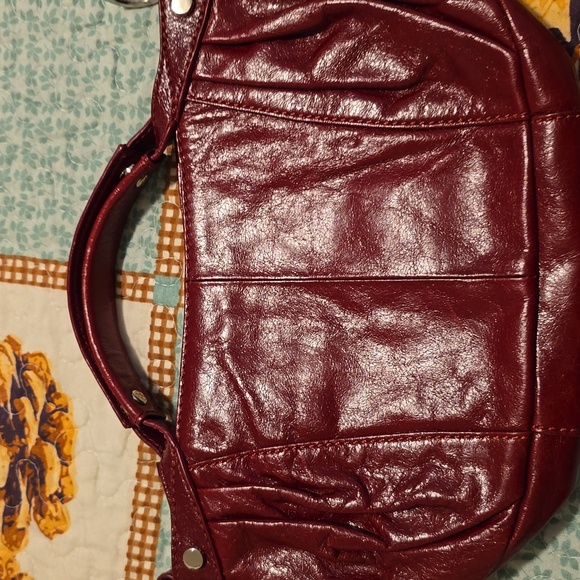 HOBO Red Leather Handbag and Wallet Set - Picture 5 of 9